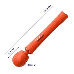Вібромасажер Fun Factory VIM Vibrating Wand sunrise orange (м'яте паковання!!!) - мініатюра 3