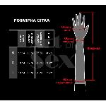 Глянсові вінілові рукавички Art of Sex - Lora, розмір M, колір Червоний - мініатюра 5