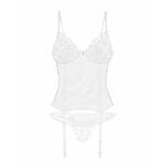 Корсет Obsessive Alissium corset & thong M/L (м'ята упаковка!!!) - мініатюра 7