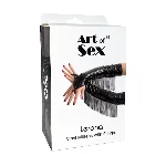 Вінілові мітенки Art of Sex - Lerona, розмір L, колір червоний - мініатюра 3