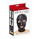 Капюшон для БДСМ з відкритими очима і ротом Fetish Tentation Open mouth and eyes BDSM hood - мініатюра 3