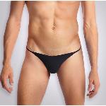 Чоловічі трусики XS-2XL з силіконовою анальною пробкою Art Sex - Sexy Panties plug size L Black - мініатюра 3