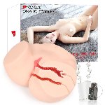 Мастурбатор Kokos 002 Hanna ONAHOLE Real Vagina 2WayPlus з вібрацією та масажем (м'яте паковання!!!) - мініатюра 8