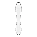 Двосторонній скляний дилдо Satisfyer Dazzling Crystal 1 Transparent (м'яте паковання!!!) - мініатюра 3