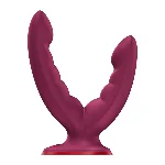 Подвійний фалоімітатор Fun Factory RYDE Wine Red (м'яте паковання!!!) - мініатюра 1