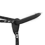 Страпон з вібрацією Fetish Tentation Vibrating Strap-On with Dildo Black (м'ята паковання!!!) - мініатюра 1