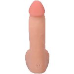 Фалоімітатор Doc Johnson The Realistic Cock ULTRASKYN 7 Inch with Balls Vanilla (м'яте паковання!!!) - мініатюра 4