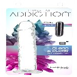 Прозорий фалоімітатор ADDICTION Vertical Dong 8″ (луснув блістер!!!) - мініатюра 6