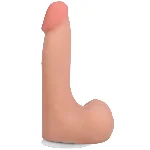 Фалоімітатор Doc Johnson The Realistic Cock ULTRASKYN 7 Inch with Balls Vanilla (м'яте паковання!!!) - мініатюра 1