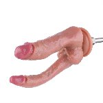Подвійний фалоімітатор для секс-машин Hismith Double Penetrator, 9.25″ (м'яте паковання!!!) - мініатюра 11