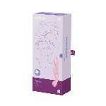 Двосторонній вібратор-кролик Satisfyer Triple Oh Pink (м'яте паковання!!!) - мініатюра 9