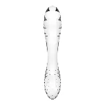 Двосторонній скляний дилдо Satisfyer Dazzling Crystal 1 Transparent (м'яте паковання!!!) - мініатюра 5
