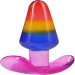 Набір анальних пробок Doc Johnson Crystal Jellies - Anal Trainer Set - Rainbow (м'яте паковання!!!) - мініатюра 7