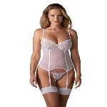 Корсет Obsessive Alissium corset & thong M/L (м'ята упаковка!!!) - мініатюра 1