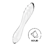 Двосторонній скляний дилдо Satisfyer Dazzling Crystal 1 Transparent (м'яте паковання!!!) - мініатюра 1