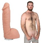 Фалоімітатор Doc Johnson Signature Cocks Girthmasterr 8.5 inch UltraSkyn (дірка в пакованні!!!) - мініатюра 4