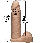 Фалоімітатор Doc Johnson Vac-U-Lock - 8 Inch ULTRASKYN Cock White (м'яте паковання!!!) - мініатюра 3