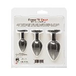 Набір силіконових анальних пробок BMS Roses Til’ Dawn Silicone Anal Plug Kit (пошкоджене паковання!!!) - мініатюра 9