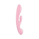 Двосторонній вібратор-кролик Satisfyer Triple Oh Pink (м'яте паковання!!!) - мініатюра 6