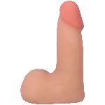 Фалоімітатор Doc Johnson The Realistic Cock ULTRASKYN - 5" with Balls Vanilla (надрив паковання!!!) - мініатюра 3