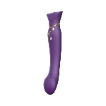 Смартвібратор Zalo — Queen Twilight Purple, пульсівна перлина, кристал Swarovski - мініатюра 1
