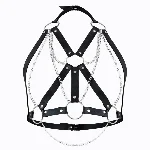 Портупея жіноча Art of Sex - Aiden Leather harness, Чорна L-2XL - мініатюра 1