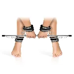 Фіксатор для рук і ніг Fetish Tentation Submission bar with 4 cuffs - мініатюра 1