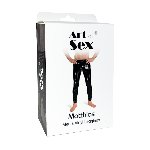 Лаковані чоловічі легінси Art of Sex - Matthias, колір чорний, розмір S - мініатюра 3