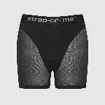 Шорти з фіксацією дилдо Strap-On-Me Harness Lingerie Halo – S – Black, велосипедки - мініатюра 1