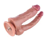 Подвійний фалоімітатор для секс-машин Hismith Double Penetrator, 9.25″ (м'яте паковання!!!) - мініатюра 1