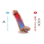 Фалоімітатор SilexD Tomas Premium Real Skin Flesh (9in MODEL 1)  (надірване паковання!!!) - мініатюра 6