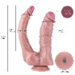 Подвійний фалоімітатор для секс-машин Hismith Double Penetrator, 9.25″ (м'яте паковання!!!) - мініатюра 4