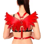 Жіноча портупея Art of Sex - Wings червона L-2XL, екошкіра - мініатюра 1