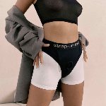 Трусики-бразиліана з фіксацією дилдо Strap-On-Me Harness Lingerie Idole – M – Black, високі - мініатюра 7