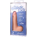 Фалоімітатор Doc Johnson The Realistic Cock ULTRASKYN 7 Inch with Balls Vanilla (м'яте паковання!!!) - мініатюра 10