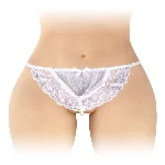 Трусики-стрінги з перлинною ниткою Fashion Secret KATIA White - мініатюра 1