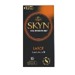 Безлатексні преміум-презервативи SKYN Large 10 шт, збільшений розмір (м'яте паковання!!!) - мініатюра 1