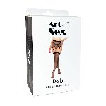Комплект пояс та панчохи Art of Sex - Deily, колір чорний, розмір L - мініатюра 3