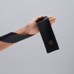 Сатинова пов'язка на очі YESforLOV BLACK SATIN BLINDFOLD (м'яте паковання!!!) - мініатюра 3