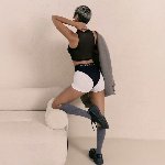 Трусики-бразиліана з фіксацією дилдо Strap-On-Me Harness Lingerie Idole – L – Black, високі - мініатюра 11