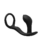 Анальна пробка з ерекційним кільцем Fun Factory BOOTIE RING Black (м'яте паковання!!!) - мініатюра 1