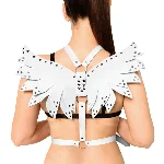 Жіноча портупея Art of Sex - Wings біла L-2XL, екошкіра - мініатюра 1