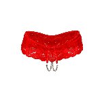 Сексуальні відкриті трусики Art of Sex - Isabell, колір червоний, розмір L-2XL - мініатюра 2
