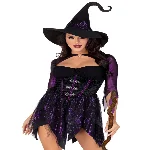 Костюм відьми Leg Avenue Mystical Witch L, сукня, капелюх - мініатюра 1