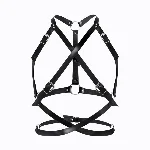 Портупея жіноча Art of Sex - Agnessa Leather harness, Чорний L-2XL - мініатюра 1