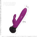 Вібратор з обертанням стовбура Adrien Lastic Mini Bonnie з петелькою для пальчика - мініатюра 5