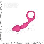 Анальна пробка Adrien Lastic Budy Pink із стимулюючою ніжкою, макс. діаметр 2,5 см - мініатюра 4