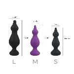 Анальна пробка Adrien Lastic Amuse Medium Purple (M) з двома переходами, макс. діаметр 3,6 см - мініатюра 2