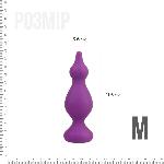 Анальна пробка Adrien Lastic Amuse Medium Purple (M) з двома переходами, макс. діаметр 3,6 см - мініатюра 4