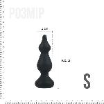 Анальна пробка Adrien Lastic Amuse Mini Black (S) з двома переходами, макс. діаметр 3 см - мініатюра 4